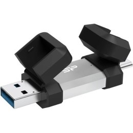 Silicon Power Dual USB Drive | Mobile C51 | 64 GB | USB Type-A i USB Type-C | Srebrny