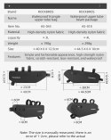 Wodoodporna torba rowerowa mocowana na rzepy pod ramę 3L czarna