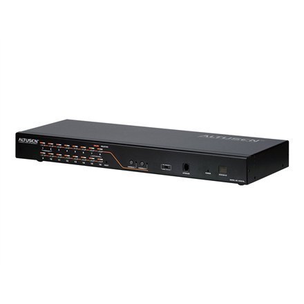 Aten KH2516A-AX-G 2-konsolowy, 16-portowy przełącznik KVM Cat 5 z portem Daisy-Chain | Aten