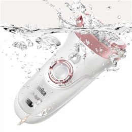 Braun Epilator | SE9730 Silk-epil 9 | Number of power levels 2 | Wet & Dry | White/Pink