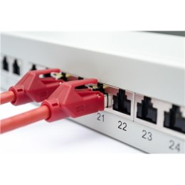 Panel krosowy Digitus | CAT 6A, ekranowany, 1U, 24-portowy | RJ45, 8P8C | szary