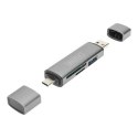 DIGITUS Podwójny czytnik kart Hub USB-C / USB 3.0, OTG | Digitus | Czytnik kart - USB 3.0/USB-C | DA-70886