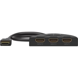 Goobay | HDMI Switch 3 to 1 (4K @ 30 Hz) | 58487 | Black | HDMI female | 3 HDMI female | 0.58 m