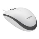 Logitech | Mysz | M100 | Przewodowa | USB-A | Biała