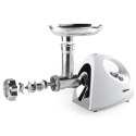 Tristar | VM-4210 Meat Grinder | White | 3 Stainless steel grinding plates, Aluminum grinder head, Aluminum hopper tray, Sausage