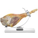 Stojak uchwyt do szynki dojrzewającej jamon serrano stalowy 595 x 215 x 300 mm