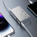 Stylowy powerbank 10000mAh USB-A / USB-C 22.5W srebrny