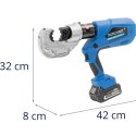 Zaciskarka prasa do kabli akumulatorowa 16-400 mm2 120 kN