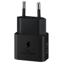 Ładowarka sieciowa Samsung GaN 25W SFC z kablem USB-C czarna