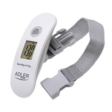 Adler | Travel Luggage Scale | AD 8189 | Maximum weight (capacity) 40 kg | Accuracy 100 g | White