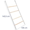 Grzęda drabina dla kur do kurnika 4 stopnie 105 x 143.5 cm