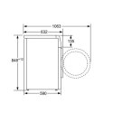 Bosch | Pralka | WAU28PI0SN | Klasa efektywności energetycznej A | Ładowana od frontu | Pojemność prania 9 kg | 1400 obr/min | G