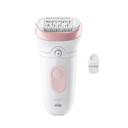 Braun Epilator | 7-000 Silk-épil 7 | Operating time (max) 40 min | Number of power levels 1 | Wet & Dry | White/Pink