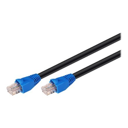 Goobay CAT 6 Outdoor Patch Cable, U/UTP, 60 m, Black