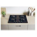 Candy CVW6BB Hob, Gas, Width 59,5 cm, 4 cooking zones, Mechanic control, Black