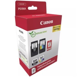 Canon Ink Cartridge + Photo Paper Value Pack | PG-560/CL-561 | Ink cartridge/Paper kit | Colour, Black