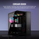 Corsair Dual Chamber PC Case | 6500X | Black/Obsidian Aluminum | Mid-Tower | Power supply included No | ATX