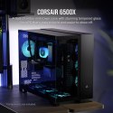 Corsair | Dual Chamber PC Case | 6500X | Black/Obsidian Aluminum | Mid-Tower | Power supply included No