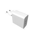 Ładowarka sieciowa Fixed | Dual USB-C, obsługa wyładowań niezupełnych, 65 W