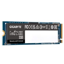 Gigabyte G325E1TB | 1000 GB | Interfejs SSD PCIe 3.0x4, NVMe1.3 | Prędkość odczytu 2400 MB/s | Prędkość zapisu 1800 MB/s