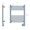 Elektryczny grzejnik łazienkowy LED | AD 7823 | Grzejnik | 400 W | Biały | IP24