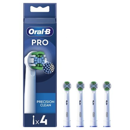 Oral-B | Zestaw szczoteczek Precision Clean | EB20RX-4 | Główki | Dla dorosłych | Liczba główek szczoteczki w zestawie 4 | Biały