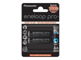 Akumulatory Panasonic ENELOOP Pro BK-3HCDE/2BE, 2500 mAh, 500 (2xAA) | Panasonic