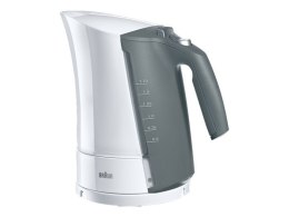 Braun | Czajnik | WK500 MultiQuick 5 | Standard | 3000 W | 1,7 L | Plastik | Podstawa obrotowa 360° | Biały/Szary