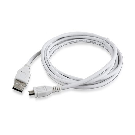 Cablexpert | Kabel USB | Męski | 4-pinowy USB Typ A | Męski | Biały | 5-pinowy Micro-USB Typ B | 1,8 m