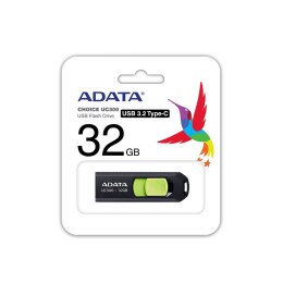 ADATA | FlashDrive | UC300 | 32 GB | USB 3.2 Gen 1 | Czarny