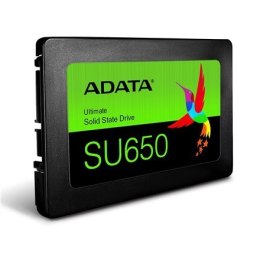 ADATA Ultimate SU650 120 GB, interfejs SSD SATA, prędkość zapisu 320 MB/s, prędkość odczytu 520 MB/s