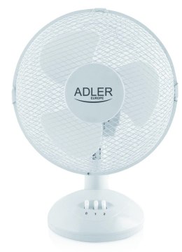 Adler | AD 7302 | Desk Fan | White | Diameter 23 cm | Number of speeds 2 | Oscillation | 60 W | No