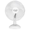 Adler | AD 7304 | Desk Fan | White | Diameter 40 cm | Number of speeds 3 | Oscillation | 45 W | No