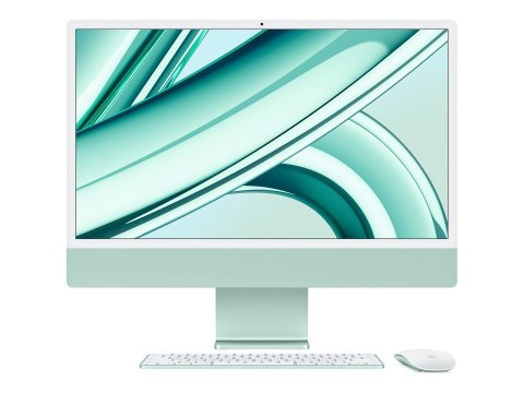 Apple iMac 24" 4.5K Retina, procesor Apple M3 8C, procesor graficzny 10C/8GB/256GB SSD/Zielony/SWE | Apple