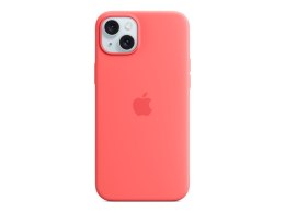 Apple iPhone 15 Plus Silicone Case with MagSafe - Guava | Apple | iPhone 15 Plus Silicone Case with MagSafe | Case with MagSafe