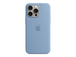 Apple iPhone 15 Pro Max Silicone Case with MagSafe - Winter Blue | Apple | iPhone 15 Pro Max Silicone Case with MagSafe | Case w