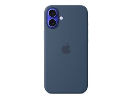 Apple iPhone 16 Plus Silicone Case with MagSafe - Denim | Apple