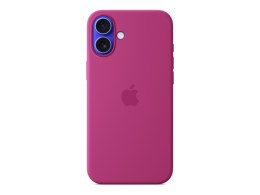 Apple iPhone 16 Plus Silicone Case with MagSafe - Fuchsia | Apple