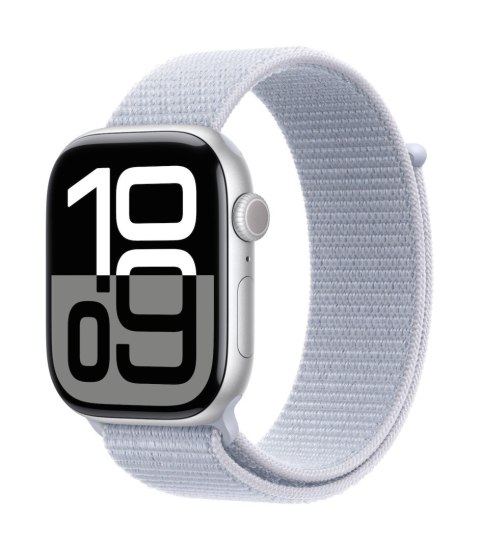 Apple Watch Series 10 | Smart watch | GPS (satellite) | Always-On Retina | Waterproof | Silver