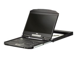 Aten CL3700NW-ATA-AG 1U Ultra Short Depth Single Rail WideScreen LCD Console (USB/HDMI), 1920x1080 | Aten