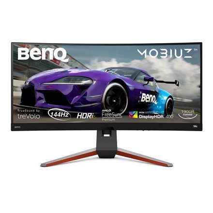 Benq | EX3415R | 34 " | IPS | WQHD | 21:9 | 4 ms | 400 cd/m² | Metallic Grey | HDMI ports quantity 2 | 144 Hz