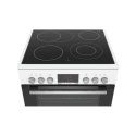 Bosch | Cooker | HKR39A220U | Hob type Vitroceramic | Oven type Electric | White | Width 60 cm | Electronic ignition | Grilling