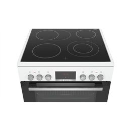 Bosch | Cooker | HKR39A220U | Hob type Vitroceramic | Oven type Electric | White | Width 60 cm | Electronic ignition | Grilling