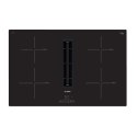 Bosch | PIE811B15E | Induction hob with built-in hood | Number of burners/cooking zones 4 | Touch | Timer | Black | Display