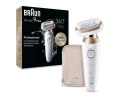 Braun Epilator | 9-011 3D Silk-epil 9 Flex | Operating time (max) 50 min | Number of power levels 2 | Wet & Dry | White/Gold