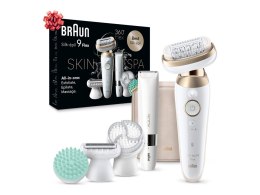 Braun Epilator | SES9-481 Silk épil 9 Flex 3D | Operating time (max) 50 min | Number of power levels 2 | Wet & Dry | White/Gold