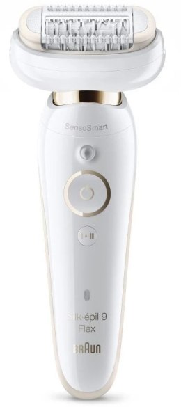 Braun Epilator | Silk-epil 9 Flex SES9001 | Operating time (max) 50 min | Number of power levels 2 | Wet & Dry | White