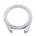 Cablexpert | CC-HDMI4-W-6 | Męski | 19-pinowy HDMI typ A | Męski | 19-pinowy HDMI typ A | 1,8 m | Biały