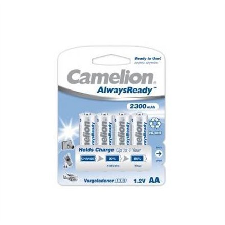 Camelion | AA/HR6 | 2300 mAh | AlwaysReady Akumulatory Ni-MH | 4 szt.