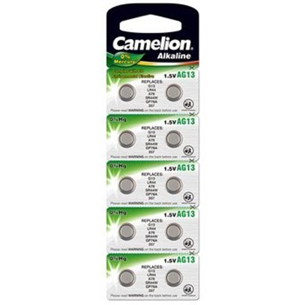 Camelion | AG13/LR44/357 | Alkaline Bateria Przyciskowa | 10 szt.